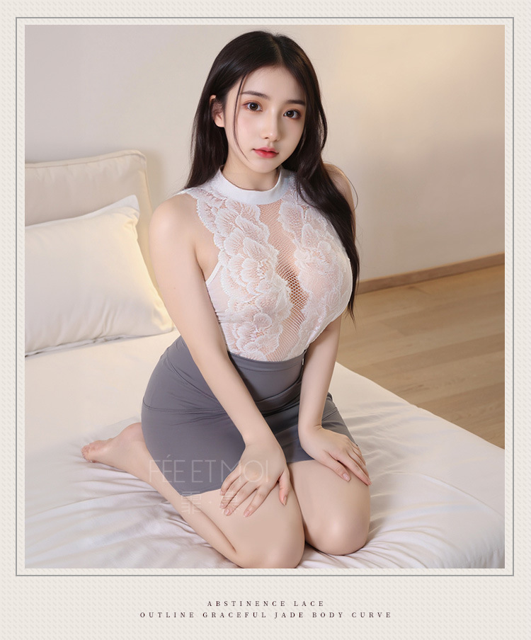 图片[4]-霏慕性感蜜糖开档制服套装纯欲热辣约会战袍情趣内衣-米优希