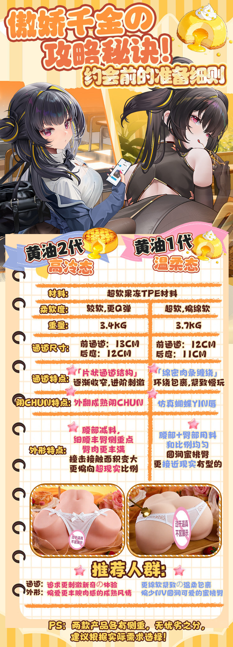 图片[6]-黄油小姐一二代阴臀倒模名器男用飞机杯自慰器情趣成人用品玩具-米优希